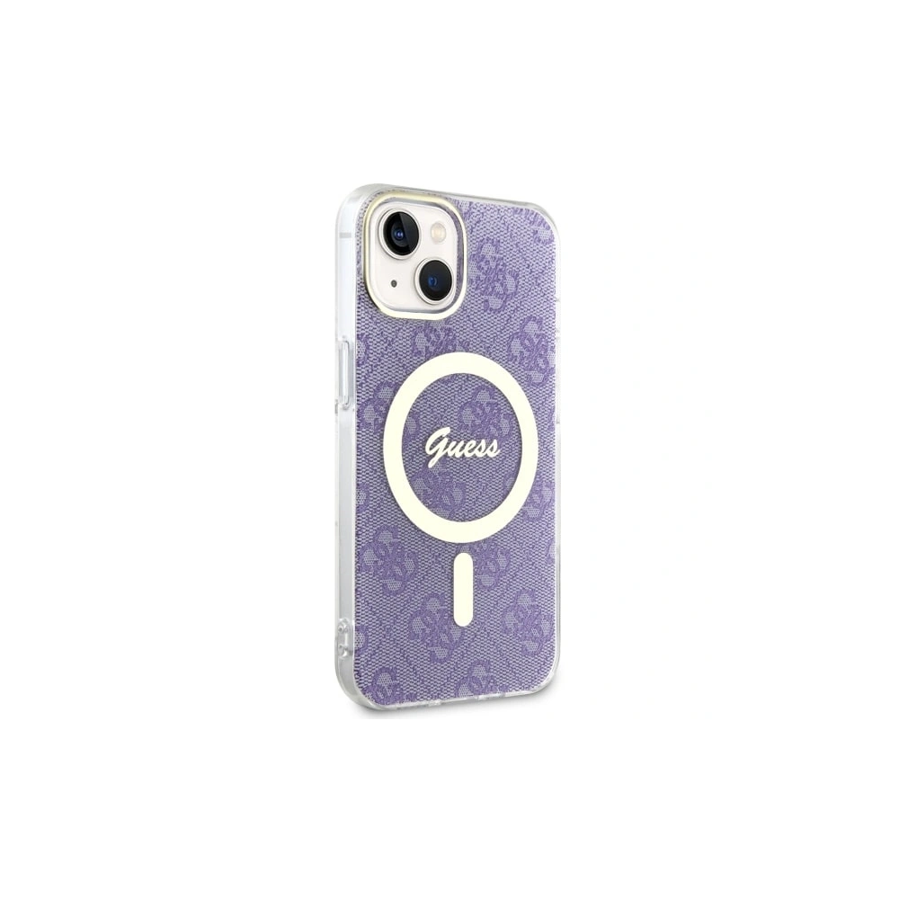 Etui Guess GUHMP14MH4STU Apple iPhone 14 Plus / 15 Plus purpurowy/purple hardcase 4G MagSafe