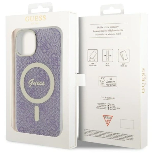 Kup Etui Guess GUHMP14MH4STU Apple iPhone 14 Plus / 15 Plus purpurowy/purple hardcase 4G MagSafe - GUE2493 - {ean13} - Sklep Home Screen