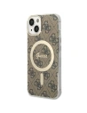 Case Guess GUHMP14MH4STW Apple iPhone 14 Plus / 15 Plus brown/brown hardcase 4G MagSafe
