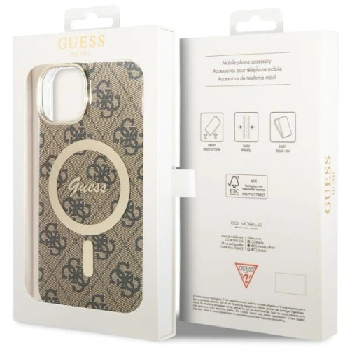 Buy Case Guess GUHMP14MH4STW Apple iPhone 14 Plus / 15 Plus brown/brown hardcase 4G MagSafe - GUE2494 - {ean13} - Home Screen Store Europe