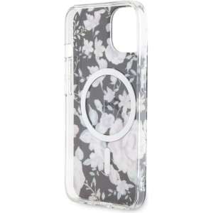 Etui Guess GUHMP14MHCFWSK Apple iPhone 14 Plus / 15 Plus czarny/black hardcase Flower MagSafe