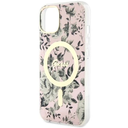 Kup Guess Apple Tasche GUHMP14MHCFWSP iPhone 14 Plus / 15 Plus rosa/rosa Hardcase Flower MagSafe - GUE2497 - {ean13} - Sklep Home Screen
