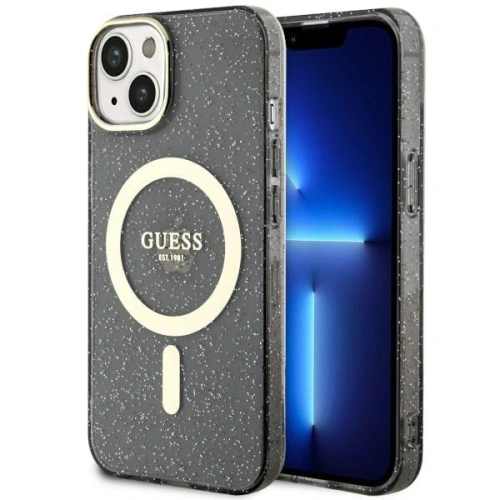 Kup Etui Guess GUHMP14MHCMCGK Apple iPhone 14 Plus / 15 Plus černý/black hardcase Glitter Gold MagSafe - GUE2499 - {ean13} - Sklep Home Screen