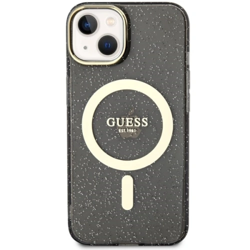Kup Etui Guess GUHMP14MHCMCGK Apple iPhone 14 Plus / 15 Plus černý/black hardcase Glitter Gold MagSafe - GUE2499 - {ean13} - Sklep Home Screen