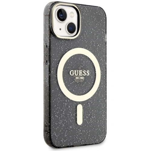 Kup Etui Guess GUHMP14MHCMCGK Apple iPhone 14 Plus / 15 Plus černý/black hardcase Glitter Gold MagSafe - GUE2499 - {ean13} - Sklep Home Screen