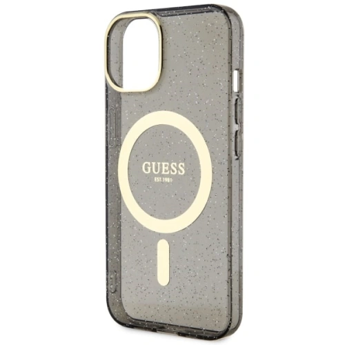Kup Etui Guess GUHMP14MHCMCGK Apple iPhone 14 Plus / 15 Plus černý/black hardcase Glitter Gold MagSafe - GUE2499 - {ean13} - Sklep Home Screen