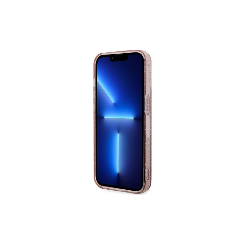 Etui Guess GUHMP14MHCMCGP Apple iPhone 14 Plus / 15 Plus różowy/pink hardcase Glitter Gold MagSafe