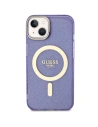 Kup Etui Guess GUHMP14MHCMCGU Apple iPhone 14 Plus / 15 Plus purpurie/purple hardcase Glitter Gold MagSafe - GUE2501 - {ean13} - Sklep Home Screen