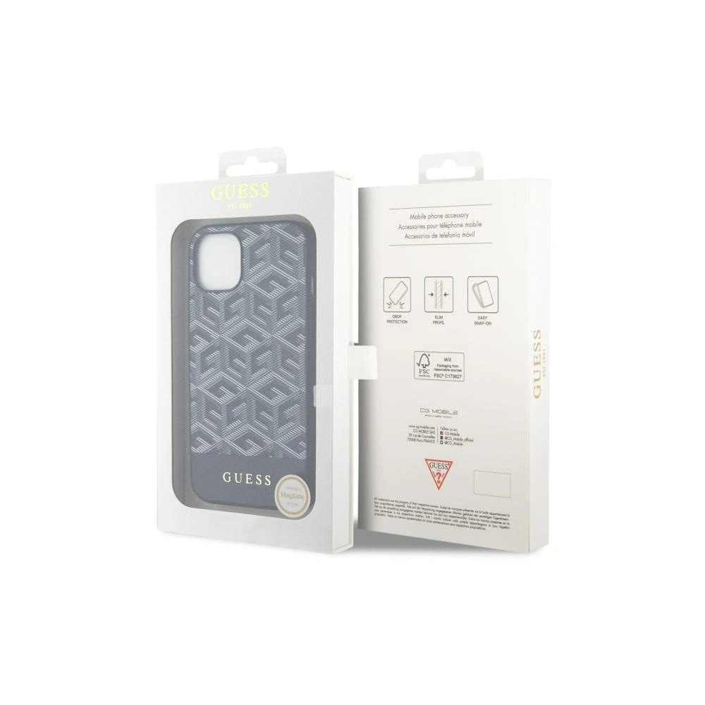 Etui Guess GUHMP14MHGCFSEK Apple iPhone 14 Plus / 15 Plus czarny/black hardcase GCube Stripes MagSafe