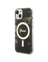 Buy Guess GUHMP14MHTMRSK Apple iPhone 14 Plus / 15 Plus black hardcase Golden Marble MagSafe - GUE2503 - {ean13} - Home Screen Store Europe