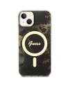 Buy Guess GUHMP14MHTMRSK Apple iPhone 14 Plus / 15 Plus black hardcase Golden Marble MagSafe - GUE2503 - {ean13} - Home Screen Store Europe