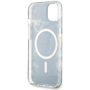 Etui Guess GUHMP14MHTMRSK Apple iPhone 14 Plus / 15 Plus czarny/black hardcase Golden Marble MagSafe
