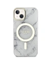 Buy Guess GUHMP14MPCUMAH Apple iPhone 14 Plus / 15 Plus white hardcase Marble MagSafe - GUE2504 - {ean13} - Home Screen Store Europe