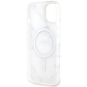 Etui Guess GUHMP14MPCUMAH Apple iPhone 14 Plus / 15 Plus biały/white hardcase Marble MagSafe