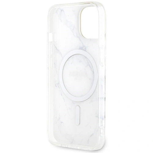Kup Etui Guess GUHMP14MPCUMAH Apple iPhone 14 Plus / 15 Plus alb/white hardcase Marble MagSafe - GUE2504 - {ean13} - Sklep Home Screen