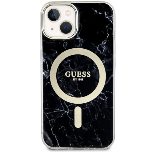 Kup Guess Apple Tasche GUHMP14MPCUMAK iPhone 14 Plus / 15 Plus schwarz/schwarz Hardcase Marble MagSafe - GUE2505 - {ean13} - Sklep Home Screen