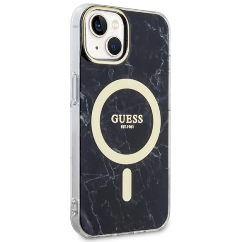 Kup Etui Guess GUHMP14MPCUMAK Apple iPhone 14 Plus / 15 Plus czarny/black hardcase Marble MagSafe - GUE2505 - {ean13} - Sklep Home Screen