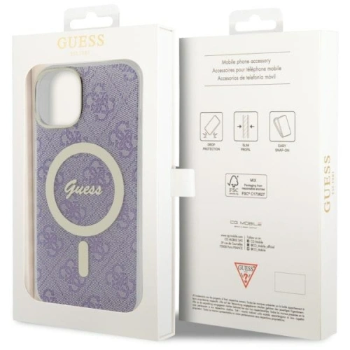 Etui Guess GUHMP14SH4STU Apple iPhone 14 purpurový/purple hardcase 4G MagSafe