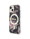Etui Guess GUHMP14SHCFWSK Apple iPhone 14 černý/black hardcase Flower MagSafe