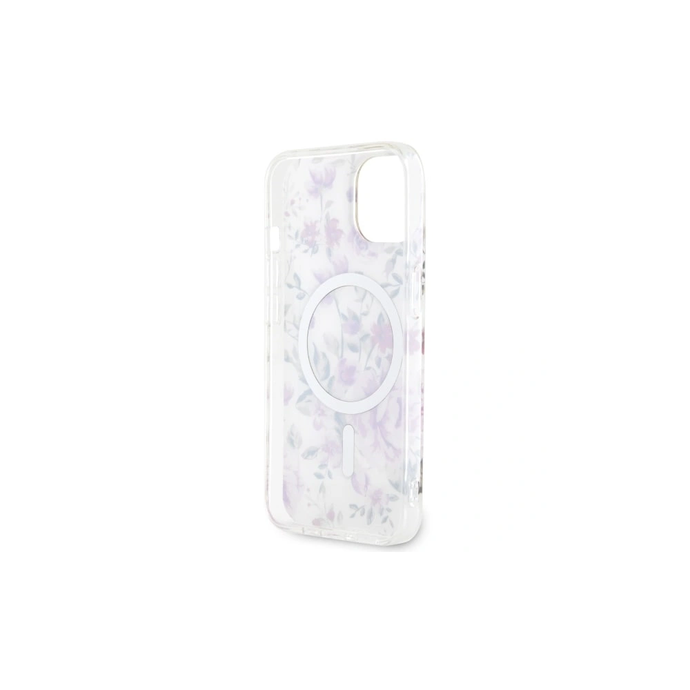 Etui Guess GUHMP14SHCFWST Apple iPhone 14 transparent hardcase Flower MagSafe