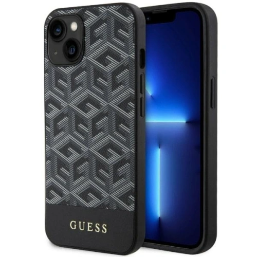 Etui Guess GUHMP14SHGCFSEK Apple iPhone 14 fekete/black hardcase GCube Stripes MagSafe