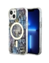 Etui Guess GUHMP14SHLEOPWB Apple iPhone 14 modrý/blue hardcase Leopard MagSafe