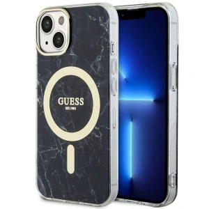 Etui Guess GUHMP14SPCUMAK Apple iPhone 14 czarny/black hardcase Marble MagSafe