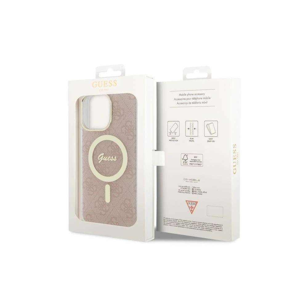 Etui Guess GUHMP14XH4STP Apple iPhone 14 Pro Max różowy/pink hardcase 4G MagSafe