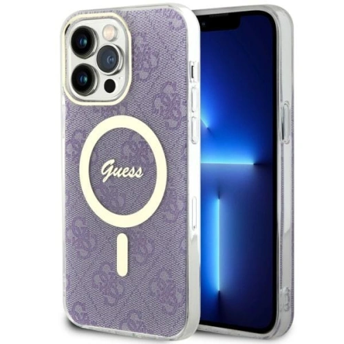 Kup Guess Apple Tasche GUHMP14XH4STU iPhone 14 Pro Max lila/violett Hartschale 4G MagSafe - GUE2527 - {ean13} - Sklep Home Screen