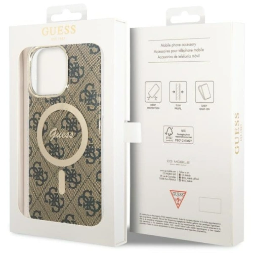 Kup Etui Guess GUHMP14XH4STW Apple iPhone 14 Pro Max brązowy/brown hardcase 4G MagSafe - GUE2528 - {ean13} - Sklep Home Screen