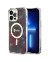 Etui Guess GUHMP14XHCFWSA Apple iPhone 14 Pro Max zelený/khaki hardcase Flower MagSafe