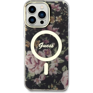 Kup Etui Guess GUHMP14XHCFWSK Apple iPhone 14 Pro Max černý/black hardcase Flower MagSafe - GUE2530 - {ean13} - Sklep Home Screen