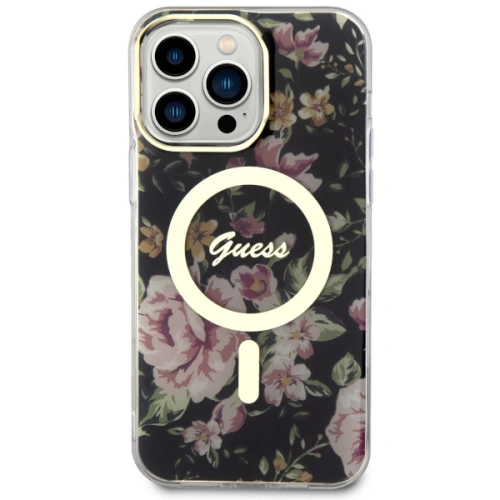 Kup Etui Guess GUHMP14XHCFWSK Apple iPhone 14 Pro Max černý/black hardcase Flower MagSafe - GUE2530 - {ean13} - Sklep Home Screen