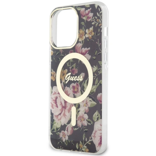 Kup Etui Guess GUHMP14XHCFWSK Apple iPhone 14 Pro Max černý/black hardcase Flower MagSafe - GUE2530 - {ean13} - Sklep Home Screen