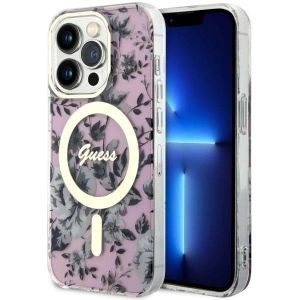 Kup Etui Guess GUHMP14XHCFWSP Apple iPhone 14 Pro Max růžová/pink hardcase Flower MagSafe - GUE2531 - {ean13} - Sklep Home Screen