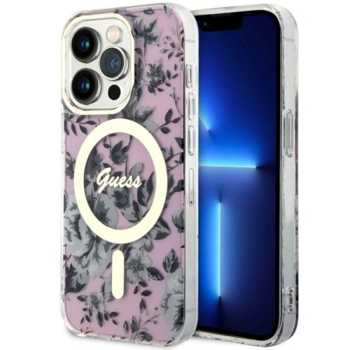 Kup Etui Guess GUHMP14XHCFWSP Apple iPhone 14 Pro Max růžová/pink hardcase Flower MagSafe - GUE2531 - {ean13} - Sklep Home Screen