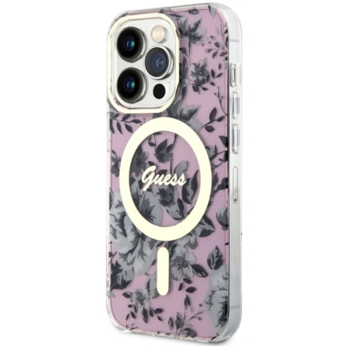 Kup Etui Guess GUHMP14XHCFWSP Apple iPhone 14 Pro Max růžová/pink hardcase Flower MagSafe - GUE2531 - {ean13} - Sklep Home Screen