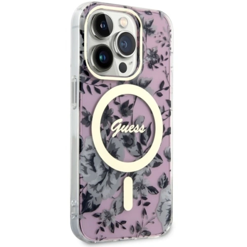 Kup Etui Guess GUHMP14XHCFWSP Apple iPhone 14 Pro Max růžová/pink hardcase Flower MagSafe - GUE2531 - {ean13} - Sklep Home Screen