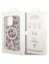 Buy Guess GUHMP14XHCFWST Apple iPhone 14 Pro Max transparent hardcase Flower MagSafe - GUE2532 - {ean13} - Home Screen Store Europe