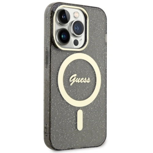 Kup Etui Guess GUHMP14XHCMCGK Apple iPhone 14 Pro Max černý/black hardcase Glitter Gold MagSafe - GUE2533 - {ean13} - Sklep Home Screen