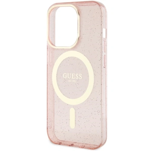 Kup Etui Guess GUHMP14XHCMCGP Apple iPhone 14 Pro Max růžový/pink hardcase Glitter Gold MagSafe - GUE2534 - {ean13} - Sklep Home Screen