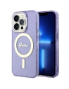 Etui Guess GUHMP14XHCMCGU Apple iPhone 14 Pro Max purpurový/purple hardcase Glitter Gold MagSafe