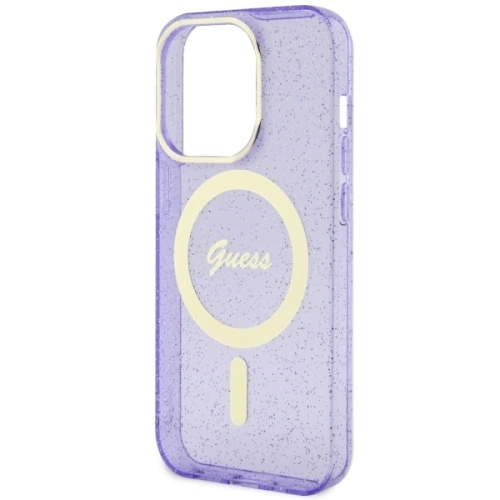 Kup Etui Guess GUHMP14XHCMCGU Apple iPhone 14 Pro Max purpurový/purple hardcase Glitter Gold MagSafe - GUE2535 - {ean13} - Sklep Home Screen