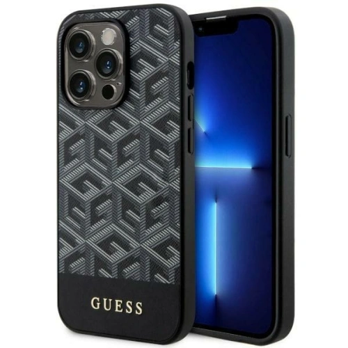 Buy Guess GUHMP14XHGCFSEK Apple iPhone 14 Pro Max black hardcase GCube Stripes MagSafe - GUE2536 - {ean13} - Home Screen Store Europe