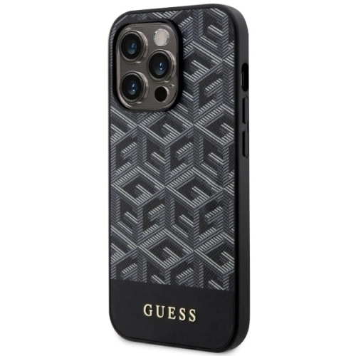 Buy Guess GUHMP14XHGCFSEK Apple iPhone 14 Pro Max black hardcase GCube Stripes MagSafe - GUE2536 - {ean13} - Home Screen Store Europe