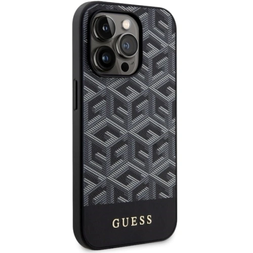 Buy Guess GUHMP14XHGCFSEK Apple iPhone 14 Pro Max black hardcase GCube Stripes MagSafe - GUE2536 - {ean13} - Home Screen Store Europe
