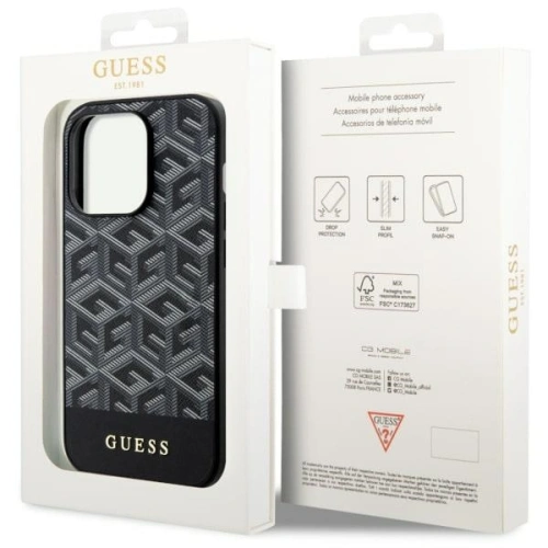 Kup Guess Apple Tasche GUHMP14XHGCFSEK iPhone 14 Pro Max schwarz/schwarz Hartschale GCube Stripes MagSafe - GUE2536 - {ean13} - Sklep Home Screen