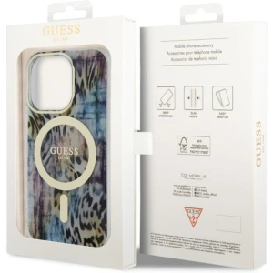 Kup Etui Guess GUHMP14XHLEOPWB Apple iPhone 14 Pro Max modrý/blue hardcase Leopard MagSafe - GUE2537 - {ean13} - Sklep Home Screen