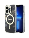 Etui Guess GUHMP14XHTMRSK Apple iPhone 14 Pro Max černý/black hardcase Golden Marble MagSafe