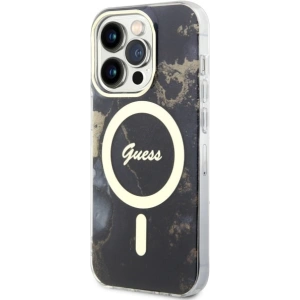 Kup Etui Guess GUHMP14XHTMRSK Apple iPhone 14 Pro Max černý/black hardcase Golden Marble MagSafe - GUE2539 - {ean13} - Sklep Home Screen